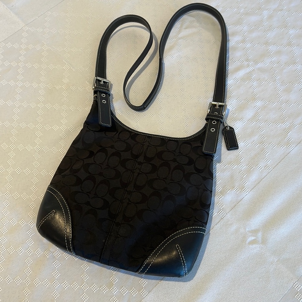 COACH CROSSBODY BAG   VINTAG/BLACK